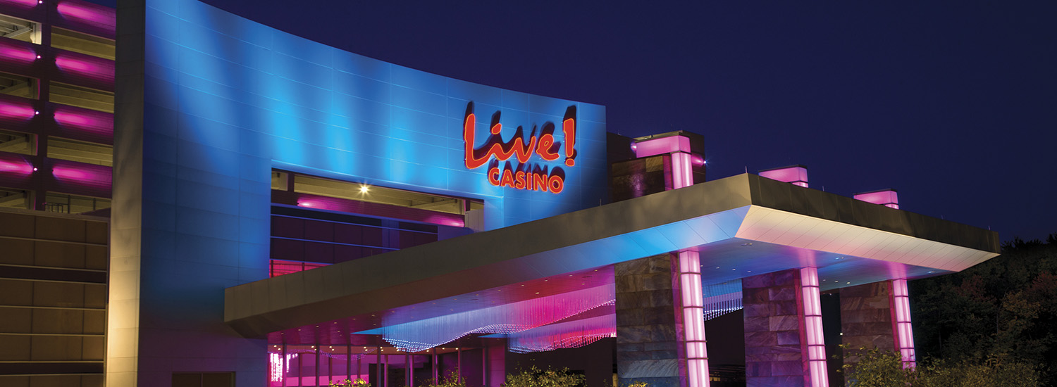 Maryland Live Casino - Main Entrance at Night
