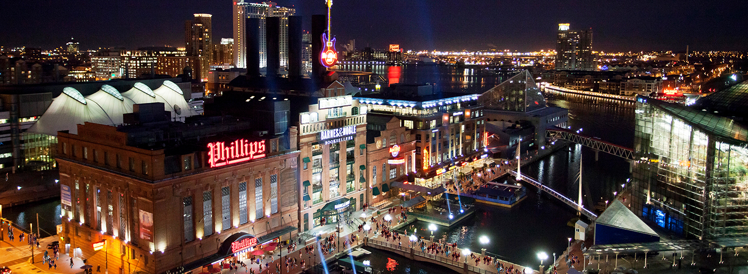 Night View over Pier Four Power Plant